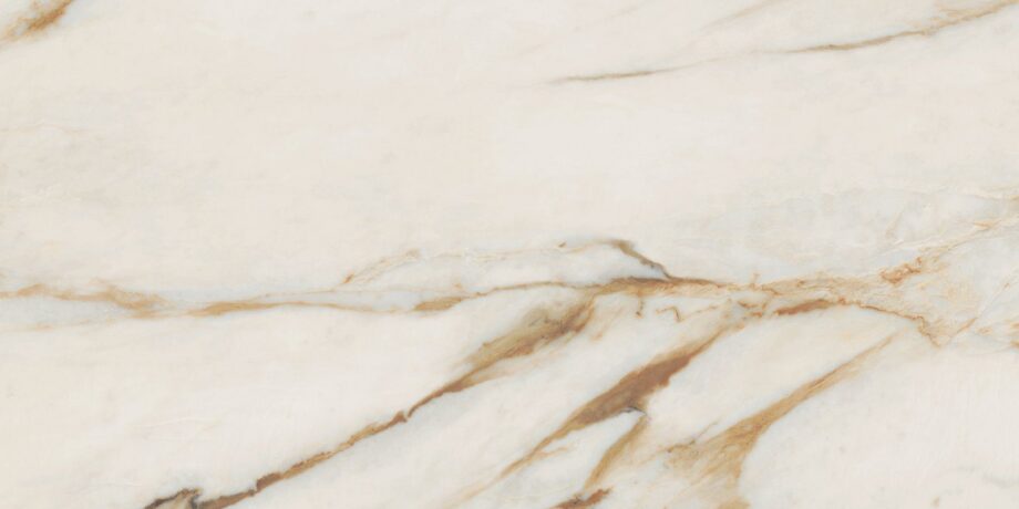 Marble effect porcelain tiles ABK Sensi Signoria Calacatta Vena Oro, 60x120 cm, 8.5 mm, natural matt, slip-resistant R10 – 2
