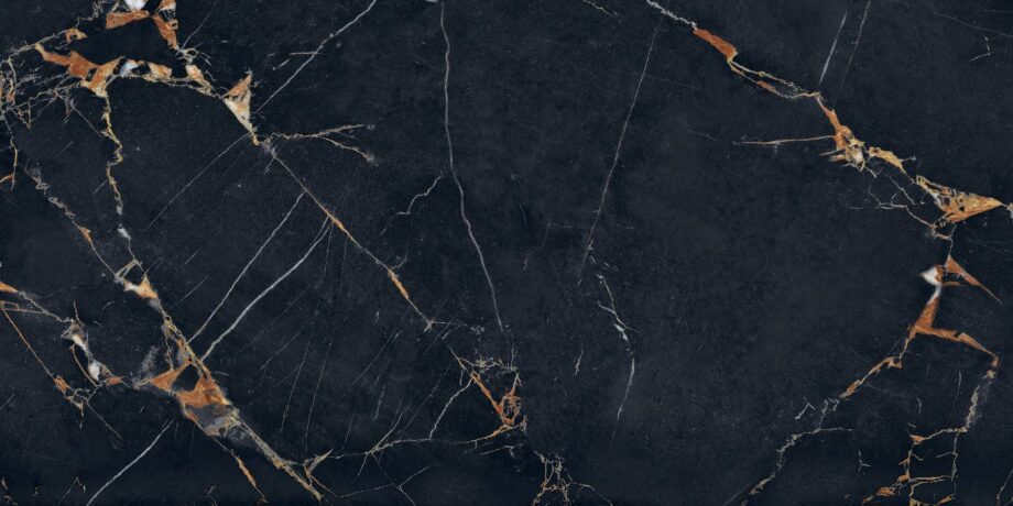 Marble effect porcelain tiles ABK Sensi Signoria Port Gold, 60x120 cm, 8.5 mm, natural matt, slip-resistant R10 – 2