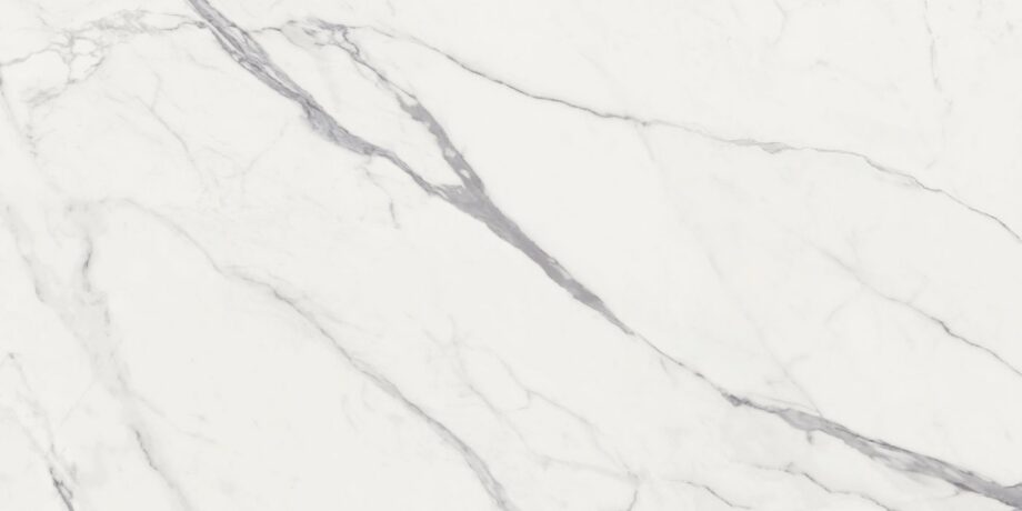 Marble effect porcelain tiles ABK Sensi Signoria Statuario Light, 60x120 cm, 8.5 mm, 3D textured (antique) – 2