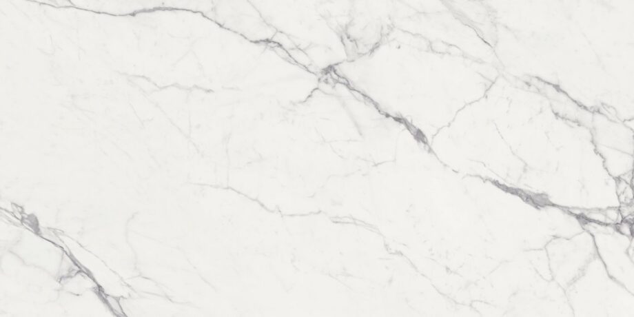 Marble effect porcelain tiles ABK Sensi Signoria Statuario Light, 60x120 cm, 8.5 mm, natural matt, slip-resistant R10 – 2