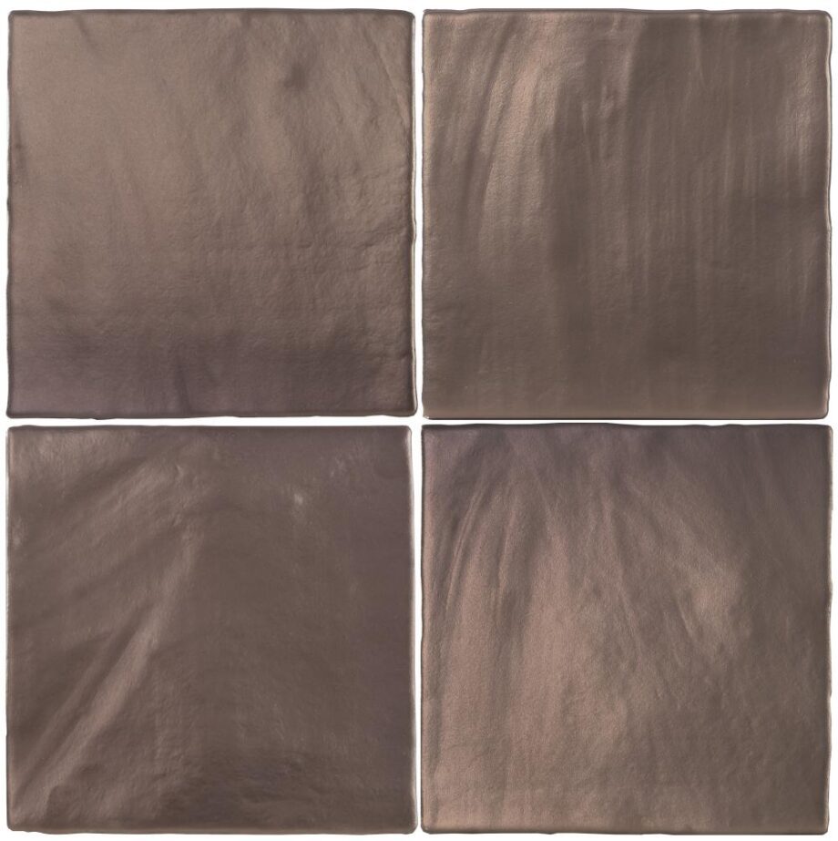 Matt copper metallic relief ceramic wall tile Dune Tabarca Copper Matt, 15×15 cm, 9 mm Matt copper metallic relief ceramic wall tile Dune Tabarca Copper Matt, 15x15 cm, 9 mm