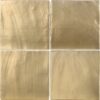 Matt gold metallic relief ceramic wall tile Dune Tabarca Gold Matt, 15x15 cm, 9 mm