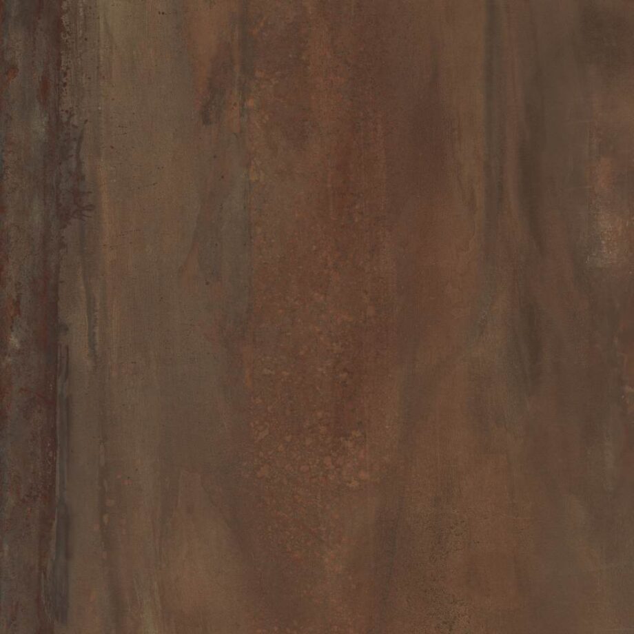 Metal effect porcelain floor tile ABK Interno 9 Wide Rust, 120x120 cm, 8.5 mm, natural matt, slip-resistant R10