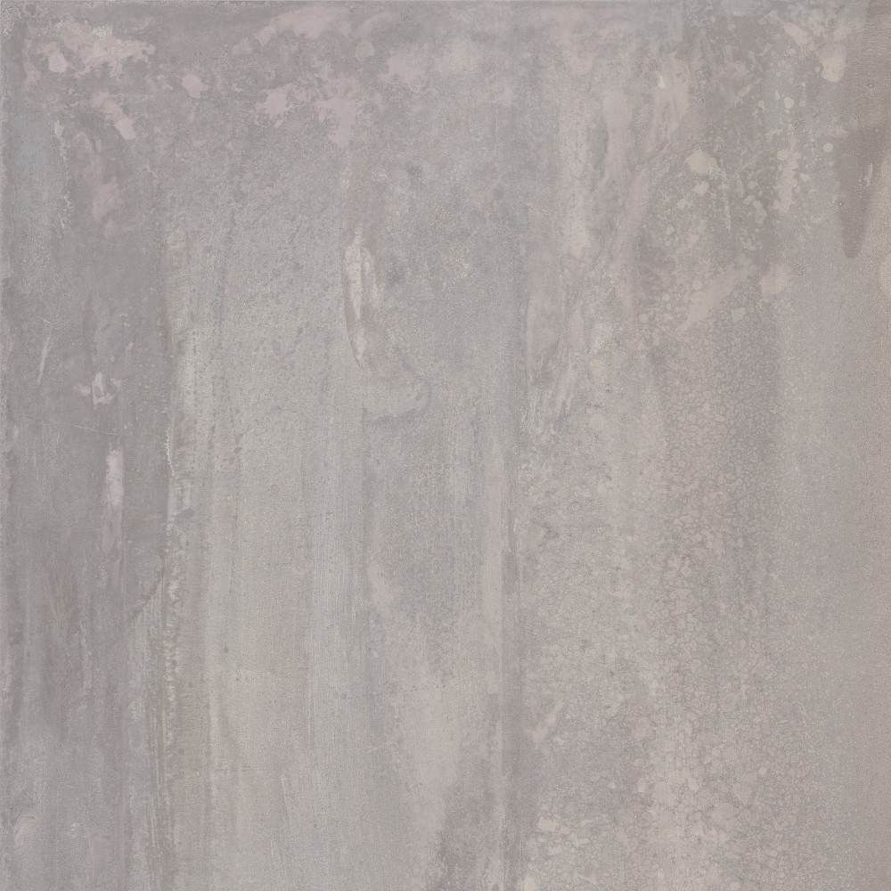 Metal effect porcelain floor tile ABK Interno 9 Wide Silver, 80x80 cm, 8.5 mm, natural matt, slip-resistant R10