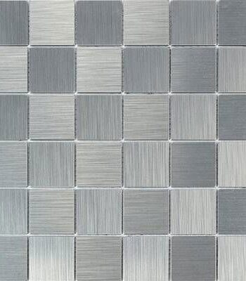 Metal mosaic Beta Silver, 31x31 cm, 3.5 mm, silver