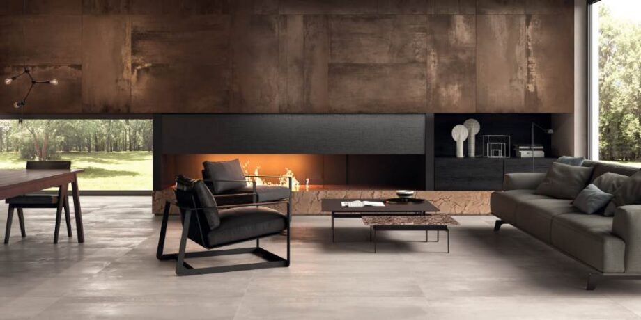 Metal effect porcelain tile ABK Interno 9 Dune, 60x60 cm, 8.5 mm, natural matt, slip-resistant R10 – 4