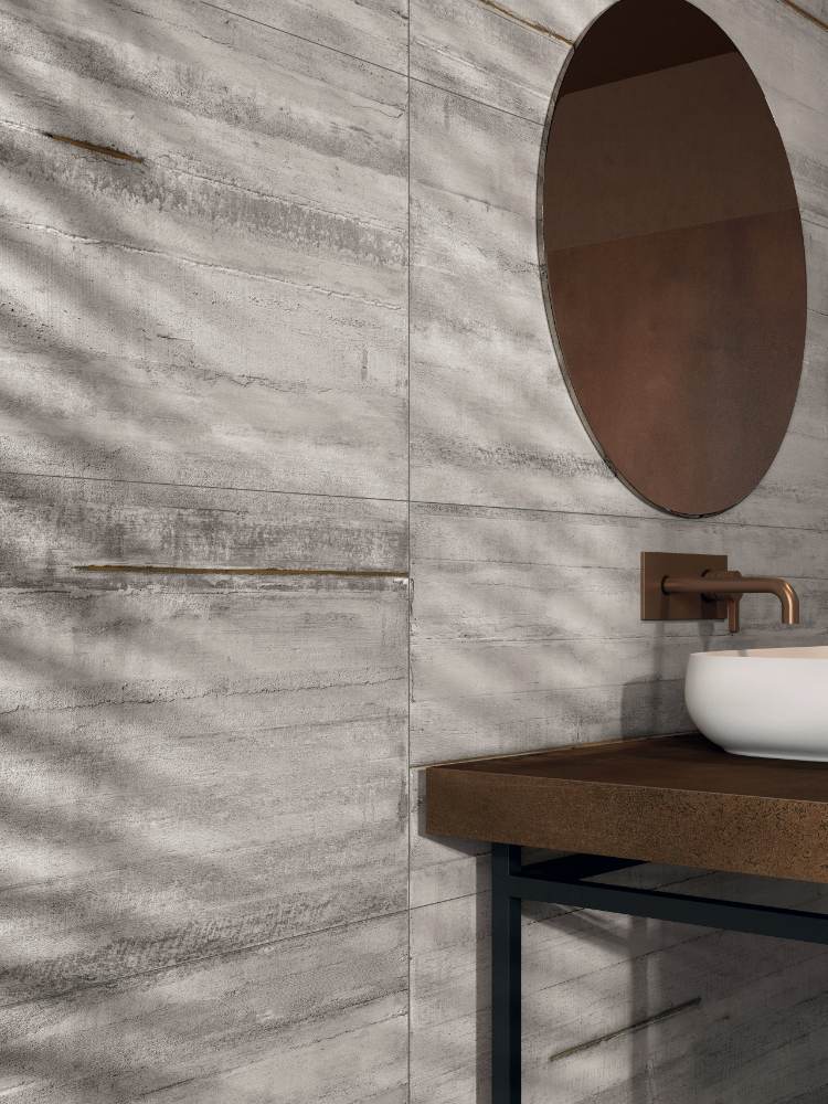 Metal effect porcelain floor tile ABK Interno 9 Rust, 60x120 cm, 8.5 mm, semi-polished (lappato) – 5