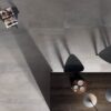 Metal effect porcelain tile ABK Interno 9 Silver, 8.5 – view 5 Metal effect porcelain floor tile ABK Interno 9 Wide Silver, 80x80 cm, 8.5 mm, natural matt, slip-resistant R10 – 5