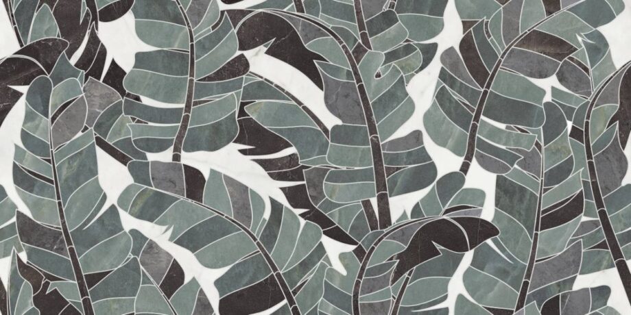 Marble mosaic effect porcelain tile ABK Sensi Fantasy Bali, 60x120 cm, 8.5 mm, polished 3D textured (lux 3D) – 2
