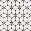 Marble mosaic effect porcelain tile ABK Sensi Fantasy Flower, 60x120 cm, 8.5 mm, polished 3D textured (lux 3D) – 2