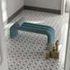 Marble mosaic effect porcelain tile ABK Sensi Fantasy Flower, 60x120 cm, 8.5 mm, polished 3D textured (lux 3D) – 3