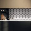 Marble mosaic effect porcelain tile ABK Sensi Fantasy Flower, 60x120 cm, 8.5 mm, polished 3D textured (lux 3D) – 5