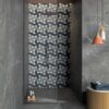 Marble mosaic effect porcelain tile ABK Sensi Fantasy Zigzag, 60x120 cm, 8.5 mm, polished 3D textured (lux 3D) – 4