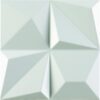 3D reljeefiga keraamiline seinaplaat Dune Multishapes White, 25x25 cm, 9 mm, valge