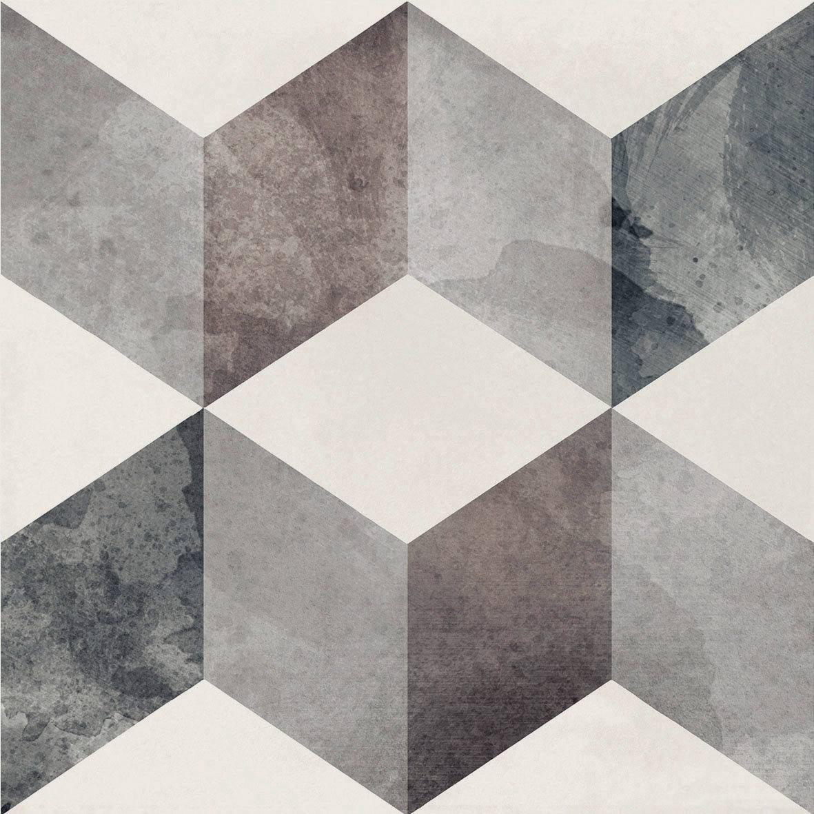 Patterned porcelain floor tile ABK Play Classic Brown, 20x20 cm, 8.5 mm, matt (nat.) – 2