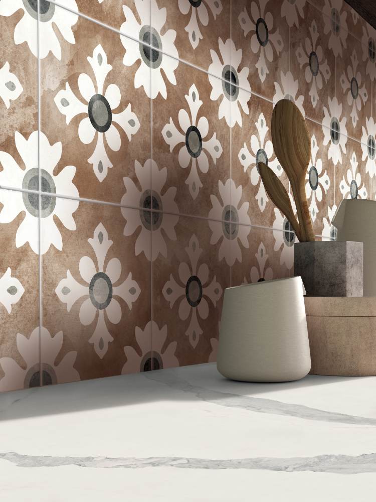 Patterned porcelain floor tile ABK Play Classic Cotto, 20x20 cm, 8.5 mm, matt (nat.) – 3
