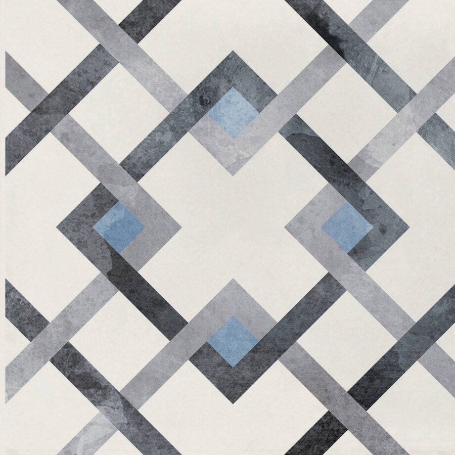 Patterned porcelain floor tile ABK Play Classic Sky, 20x20 cm, 8.5 mm, matt (nat.) – 2