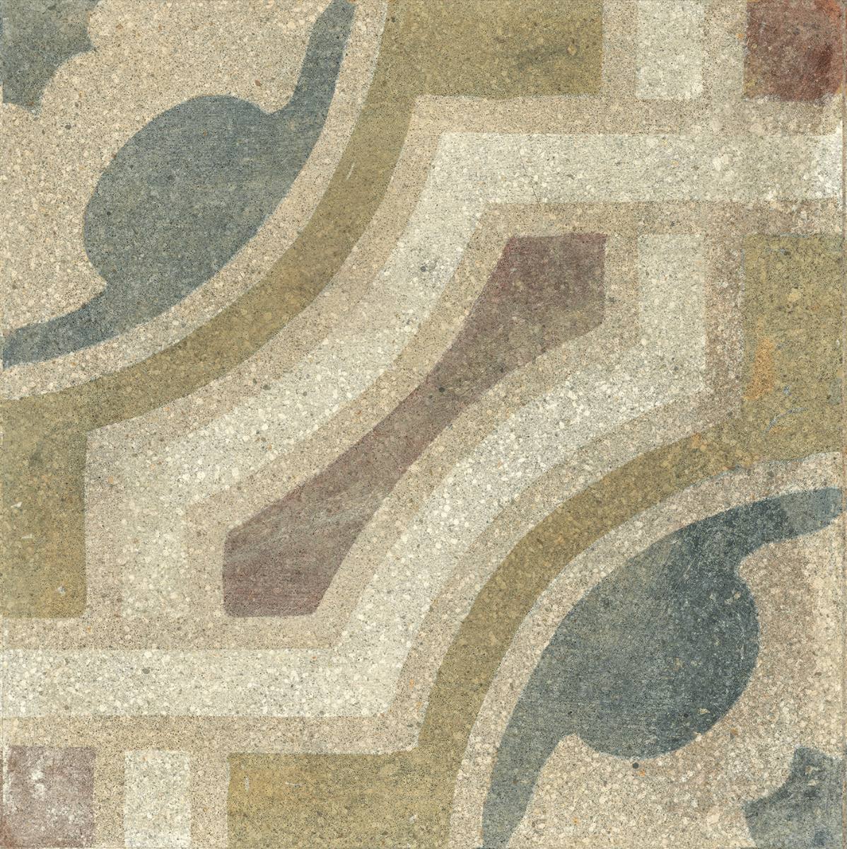 Patterned porcelain floor tile ABK Play Concrete Retrò B, 20x20 cm, 8.5 mm, matt (nat.) – 2