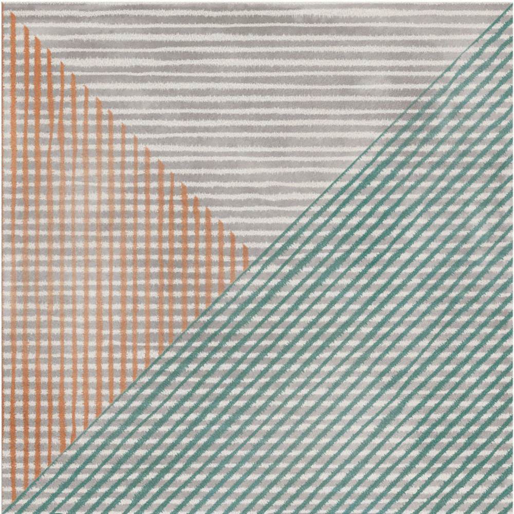 Patterned porcelain floor tile ABK Play String Mix Multicolor, 20x20 cm, 8.5 mm, matt (nat.) – 2