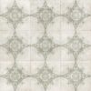 Patterned encaustic-look porcelain floor tile Dune Atlantique Saint-Michel Olive, 20×20 cm, 9 mm, glass paste relief – view 2 Patterned encaustic-look porcelain floor tile Dune Atlantique Saint-Michel Olive, 20x20 cm, 9 mm, glass paste relief – 2