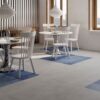 Patterned porcelain tile ABK Poetry Net Blue, 8.5 patterned matt – view 3 Patterned decorative porcelain tile ABK Poetry Net Patch Blue, 60x120 cm, 8.5 mm, patterned decor, matt – 3