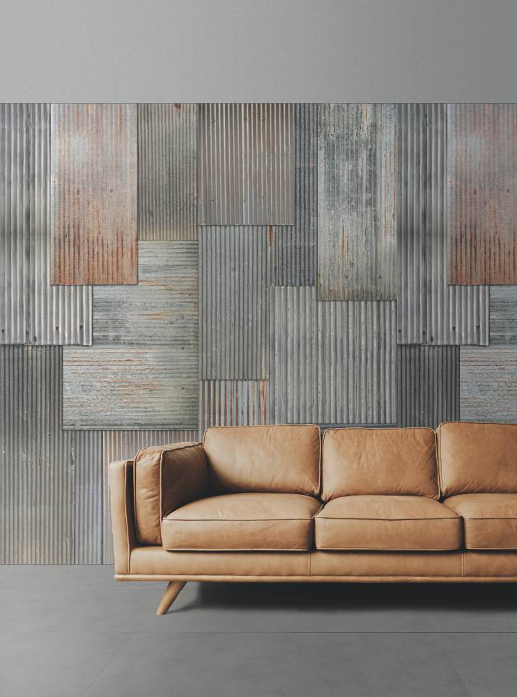 Patterned large porcelain decor slab ABK Wide&Style Metal, 120x280 cm, 6 mm, matt – 3