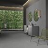 Patterned porcelain ABK Wide&Style Secret Garden matt – view 3 Patterned large porcelain decor slab ABK Wide&Style Secret Garden, 120x280 cm, 6 mm, matt – 3
