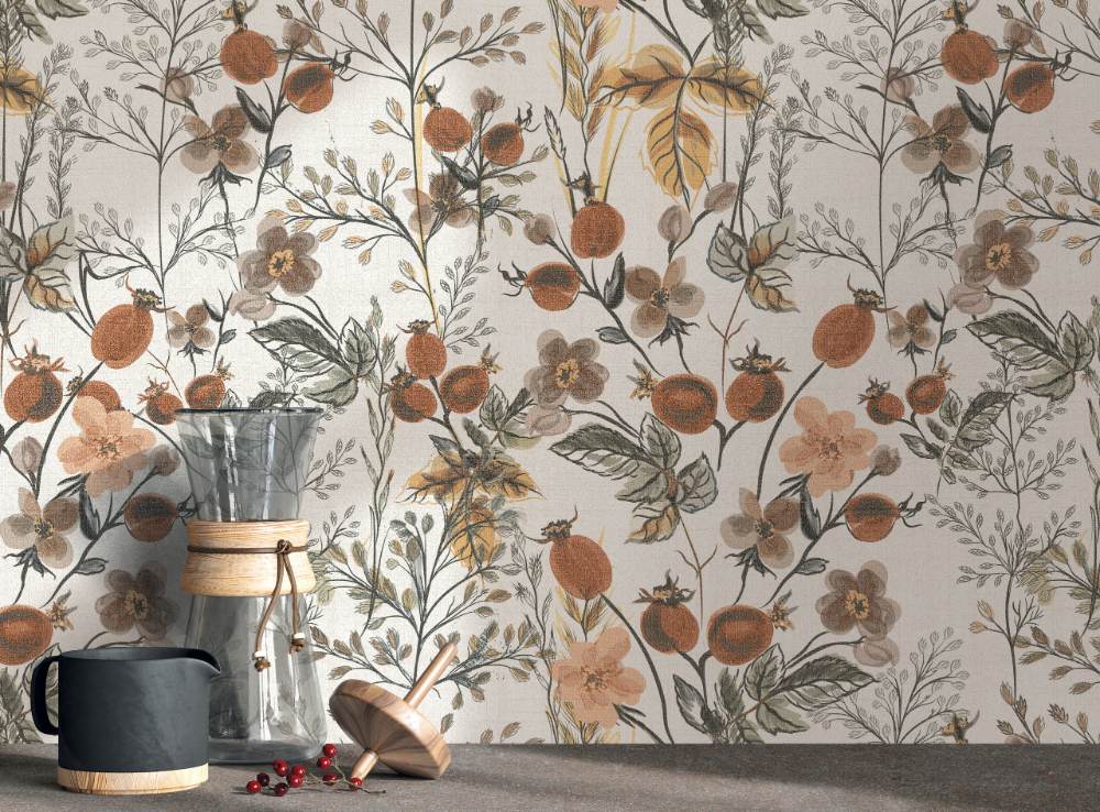 Patterned porcelain wall tile ABK Wide&Style Mini Berries, 60x120 cm, 7 mm, matt – 2