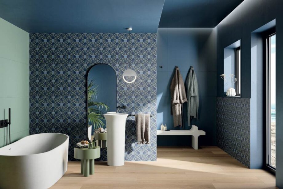 Patterned porcelain wall tile ABK Wide&Style Mini Refined, 60×120 cm, 7 mm, matt – view 3 Patterned porcelain wall tile ABK Wide&Style Mini Refined, 60x120 cm, 7 mm, matt – 3