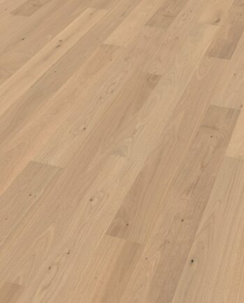 Oak parquet Thede & Witte Boston, slightly knotty, brushed, oiled, rough appearance, 1-strip, 1900 x 189 x 15 mm