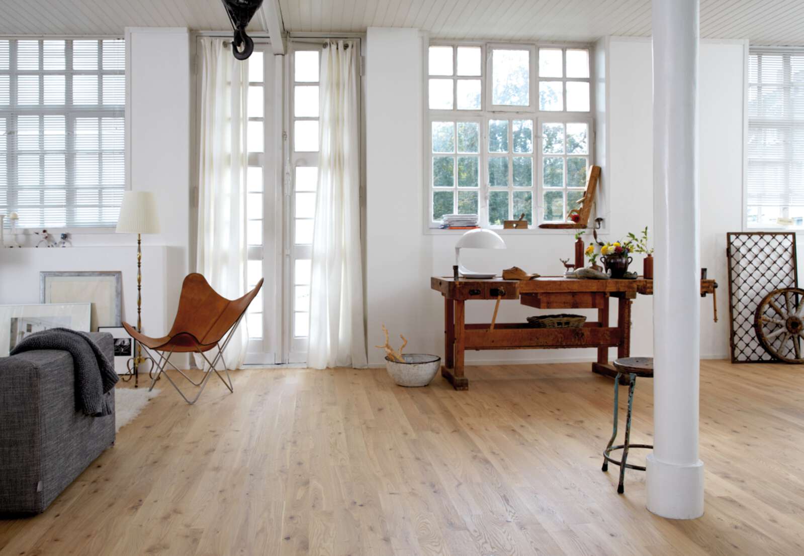 Oak Flooring Bauwerk Cleverpark 1250 Avorio 34 oiled brushed – 2