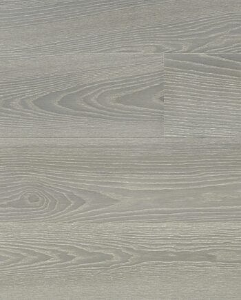 Parquet ash, elegant dusky grey white pores, 1-strip, brushed, beveled, extra matte lacquer 5%