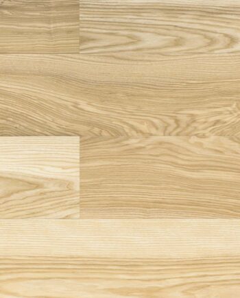 Parquet ash, elegant pure line, 1-strip, brushed, beveled, lacquer 5%