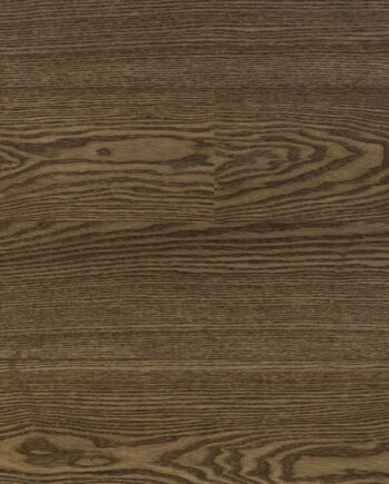 Parquet ash, elegant walnut color, 1-strip, brushed, beveled, extra mat lacquer 5%