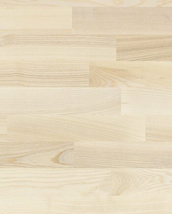 Parquet ash, Elegant White, 3-strip, mat lacquer