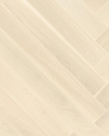 Parquet ash, EstaParket, Ash Herringbone Elegant Frost Ivory Pores, beveled, brushed, lacquer 5%, herringbone
