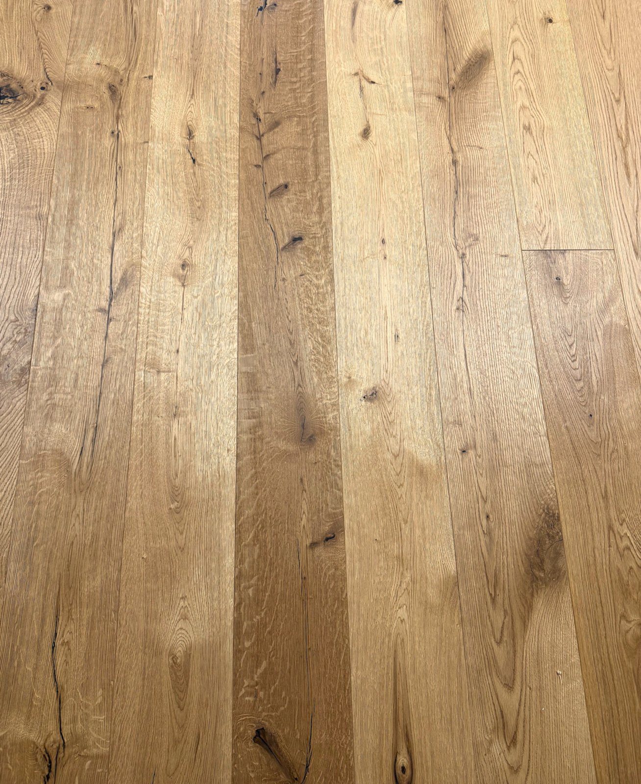 Parquet Floor Oak Markant 1-strip bevelled brushed oiled 189 mm