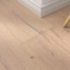 Parquet floor Oak Rustical 1-strip 4 sides beveled brushed white oiled