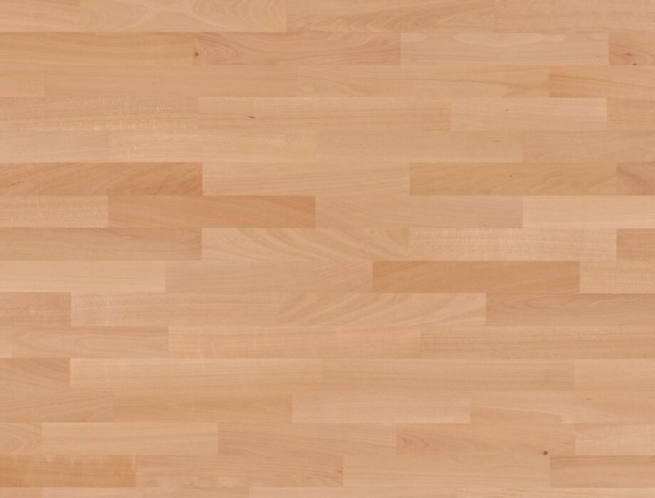 Parquet Flooring Bauwerk Triopark Steamed Beech 14 matt lacquered 3-strip – board view Parquet Flooring Bauwerk Triopark Steamed Beech 14 matt lacquered 3-strip