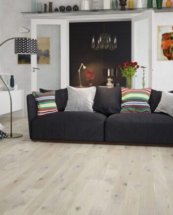 Parquet Oak, Country White 2, 1-strip, beveled, brushed, natural oil 1.1