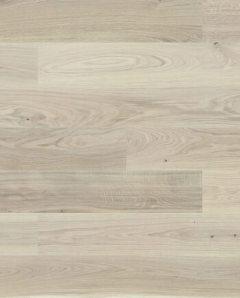 Parquet Oak, White, 1-strip, beveled, brushed, stained, matt lacquer