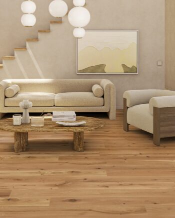 Parquet Tarkett, Heritage, Oak, 1-strip, 2 sides bevelled, deep brushed, Proteco Hardwax Oil