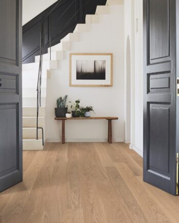 Parquet Tarkett, Shade, Oak Misty Grey Plank XT, 1-strip, 2 sides bevelled, brushed, stained, Proteco Natura mat lacquer