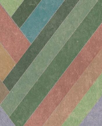 Patterned decorative porcelain tile ABK Wide&Style Blocks Sage, 120x240 cm (4 x 60x120 cm), 8.5 mm, matt