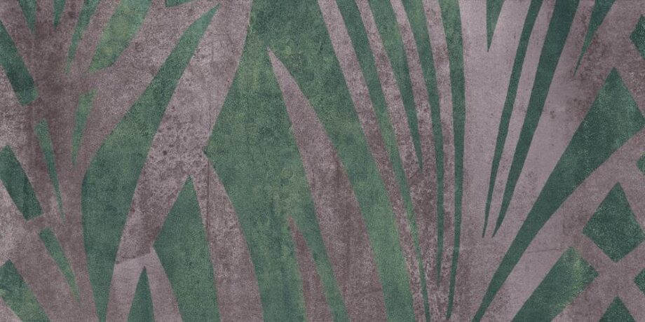 Patterned decorative porcelain tile ABK Wide&Style Jungle Green, 120×240 cm (4 x 60×120 cm), 8.5 mm, matt Patterned decorative porcelain tile ABK Wide&Style Jungle Green, 120x240 cm (4 x 60x120 cm), 8.5 mm, matt