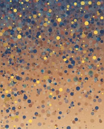 Patterned large porcelain decor slab ABK Wide&Style Confetti Blue A, 120x280 cm, 6 mm, matt