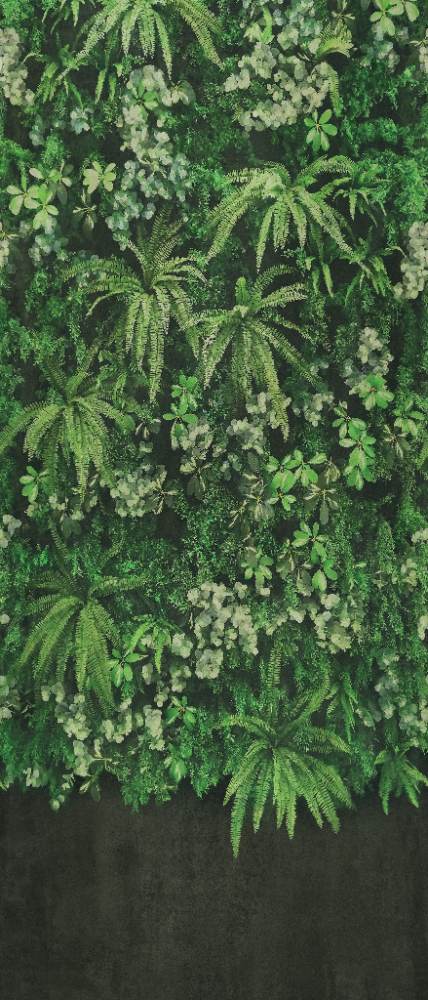 Patterned large porcelain decor slab ABK Wide&Style Secret Garden Wall, 120x280 cm, 6 mm, matt