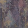 Patterned large porcelain decor slab ABK Wide&Style Trees Purple A, 120x280 cm, 6 mm, matt