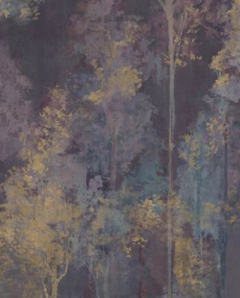 Patterned decorative porcelain tile ABK Wide&Style Trees Purple B, 120x240 cm (4 x 60x120 cm), 8.5 mm, matt