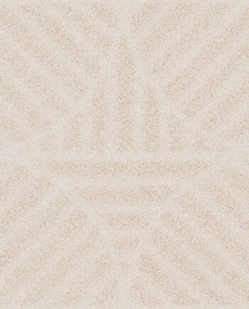 Patterned porcelain décor tile ABK Moooi Sandy Reiki Rhea Ivory B, 60x60 cm, 8.5 mm, natural matt
